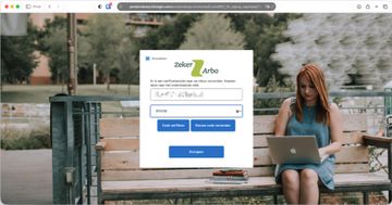 screenshot van invoeren verificatiecode werkgeversportaal