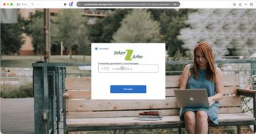 screenshot van werkgeversportaal e-mailadres geverifieerd