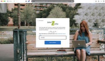 screenshot invullen verificatiecode werkgeversportaal