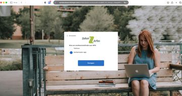 screenshot van werkgeversportaal voorkeursmethode MFA