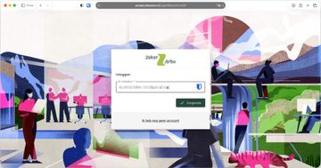 screenshot van inlogscherm werkgeversportaal