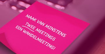 Zorg van de Zaak houdt deze week wandelende meetings en doet met verschillende klanten mee aan het Via Vierdaagse programma van de KWB