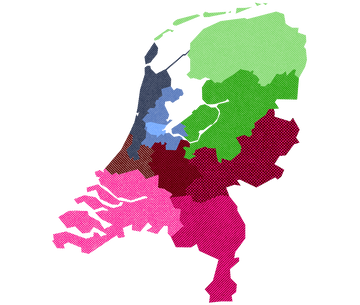 Kaart van Nederland