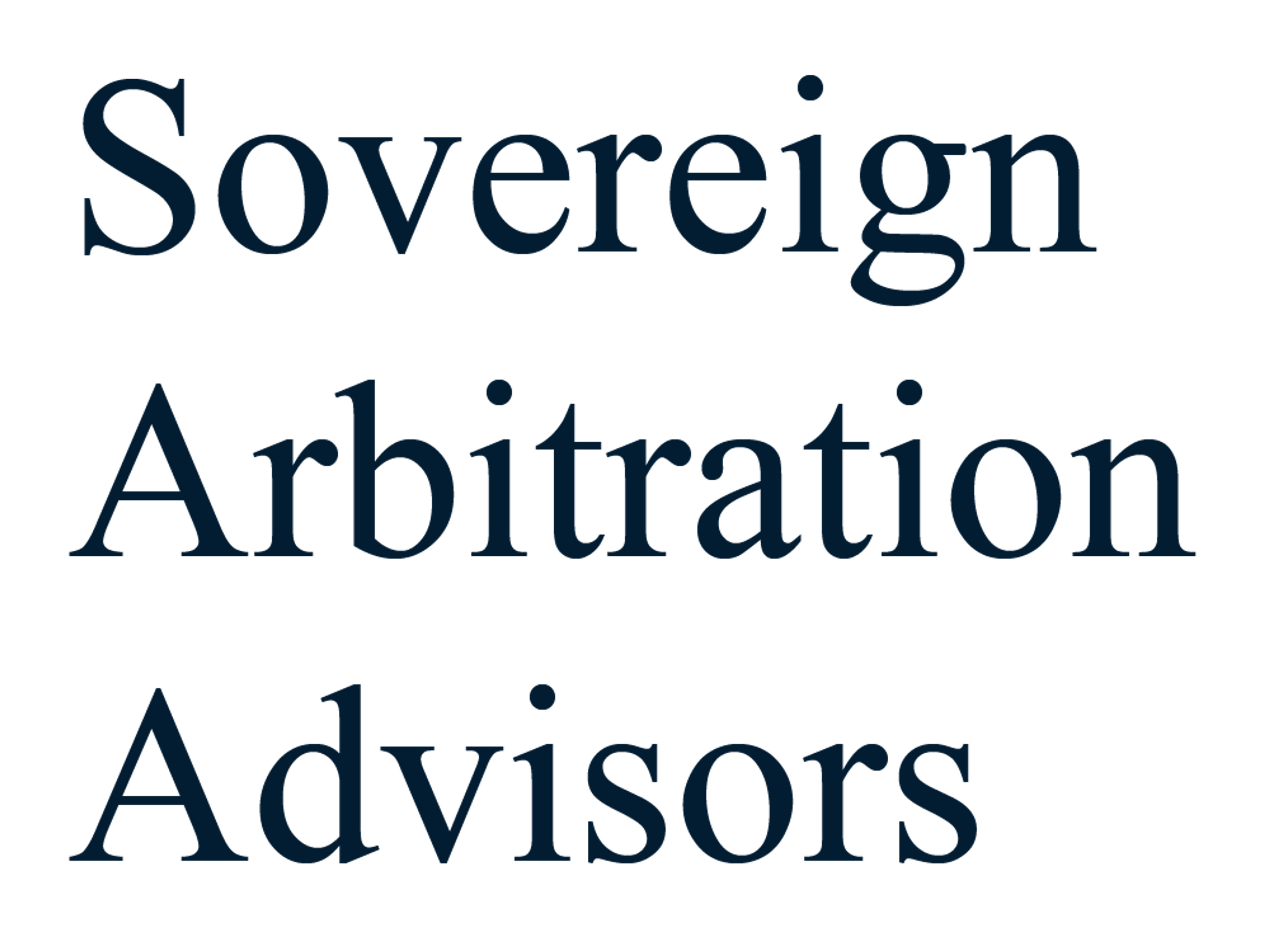 Sovereign Arbitration Advisors