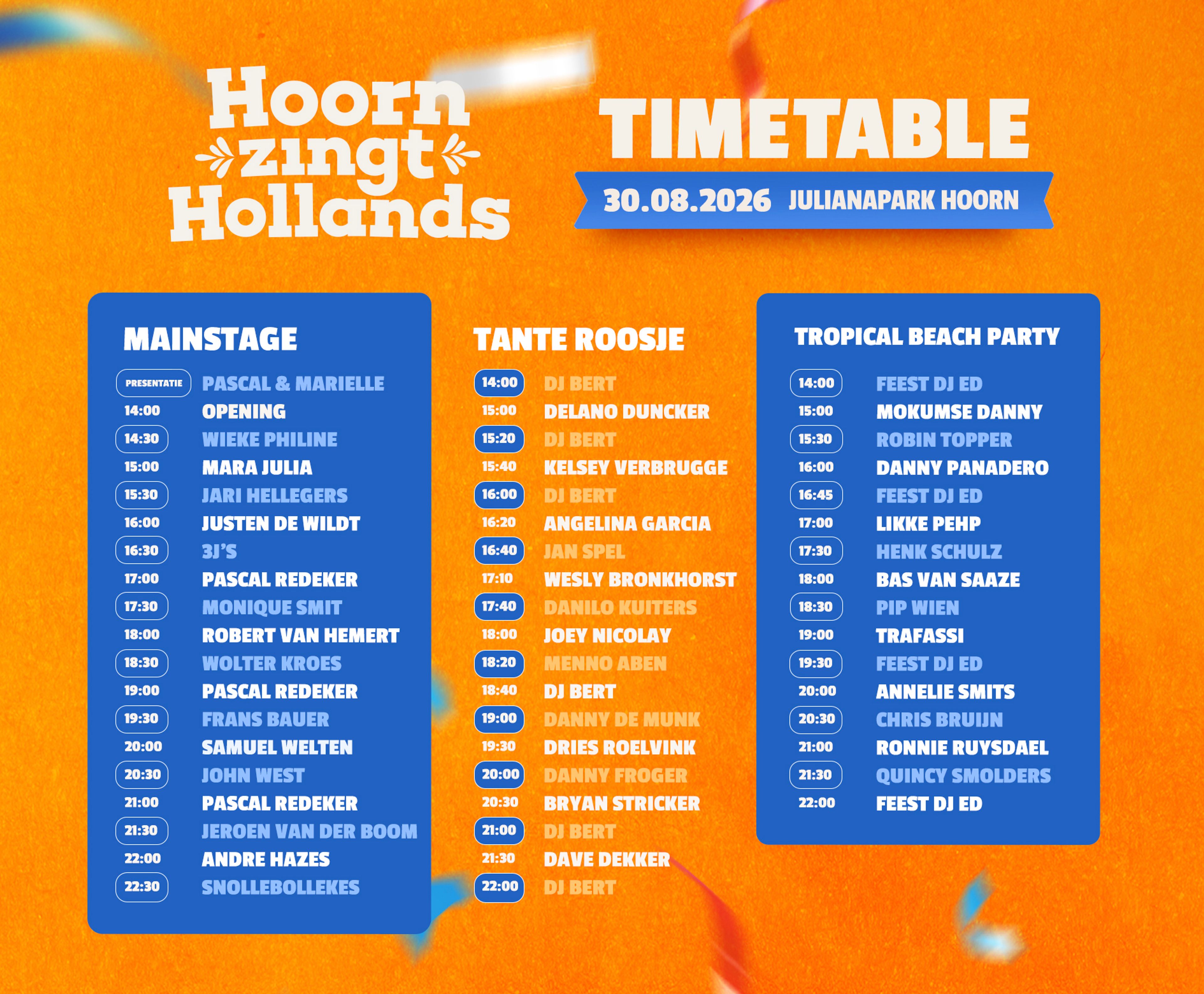 De Timetable - Voorpret begint hier! 😃