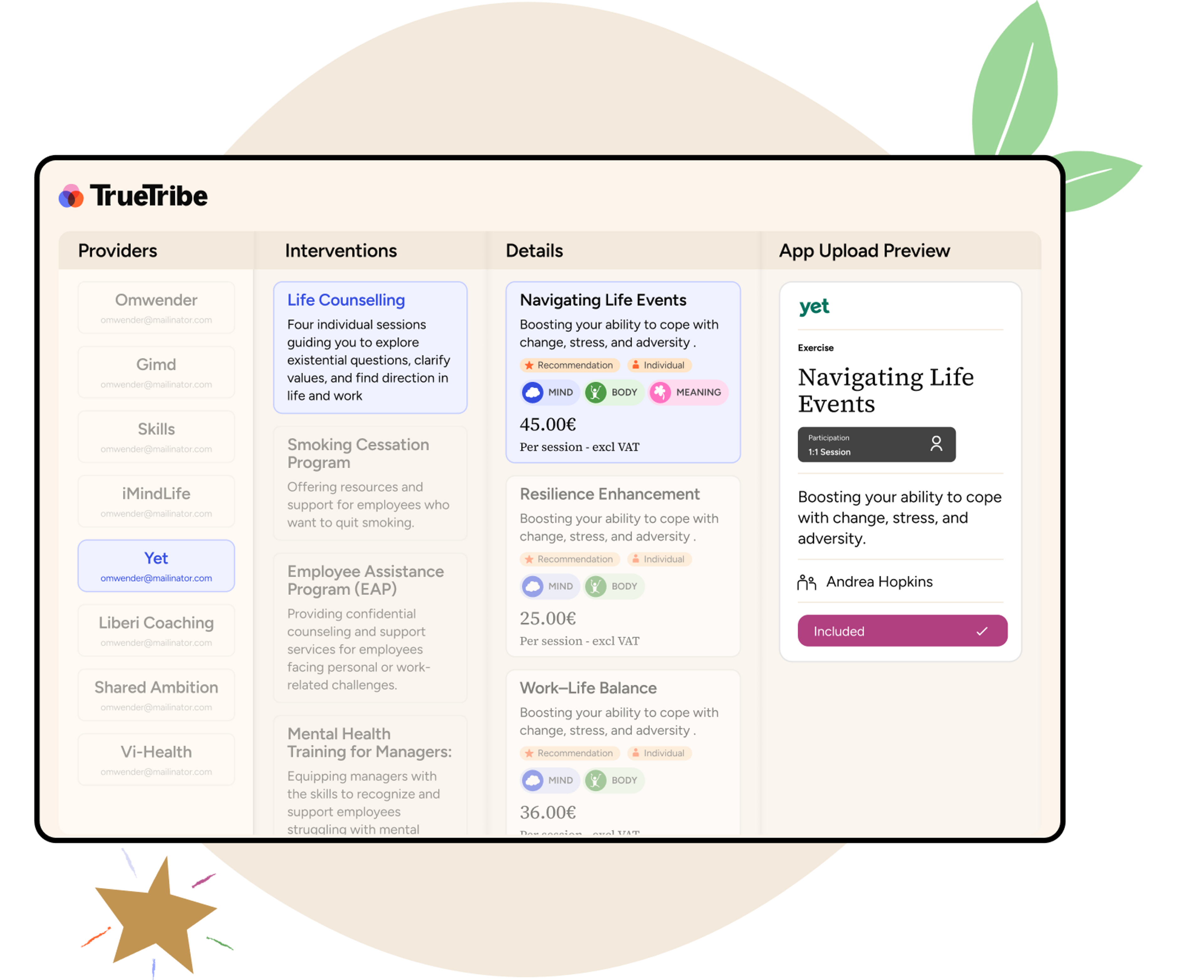 Provider Management Hub Header
