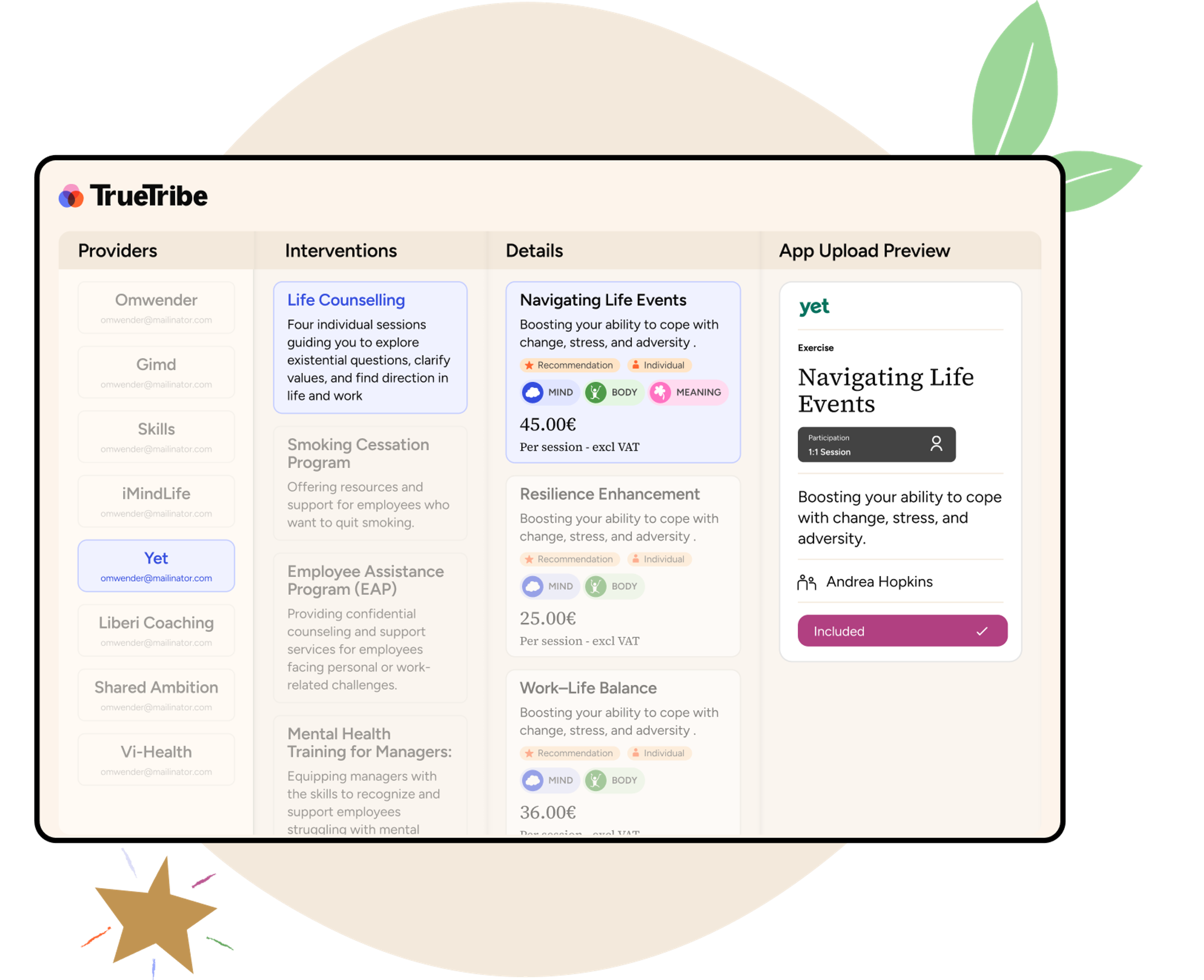 Provider Management Hub Header