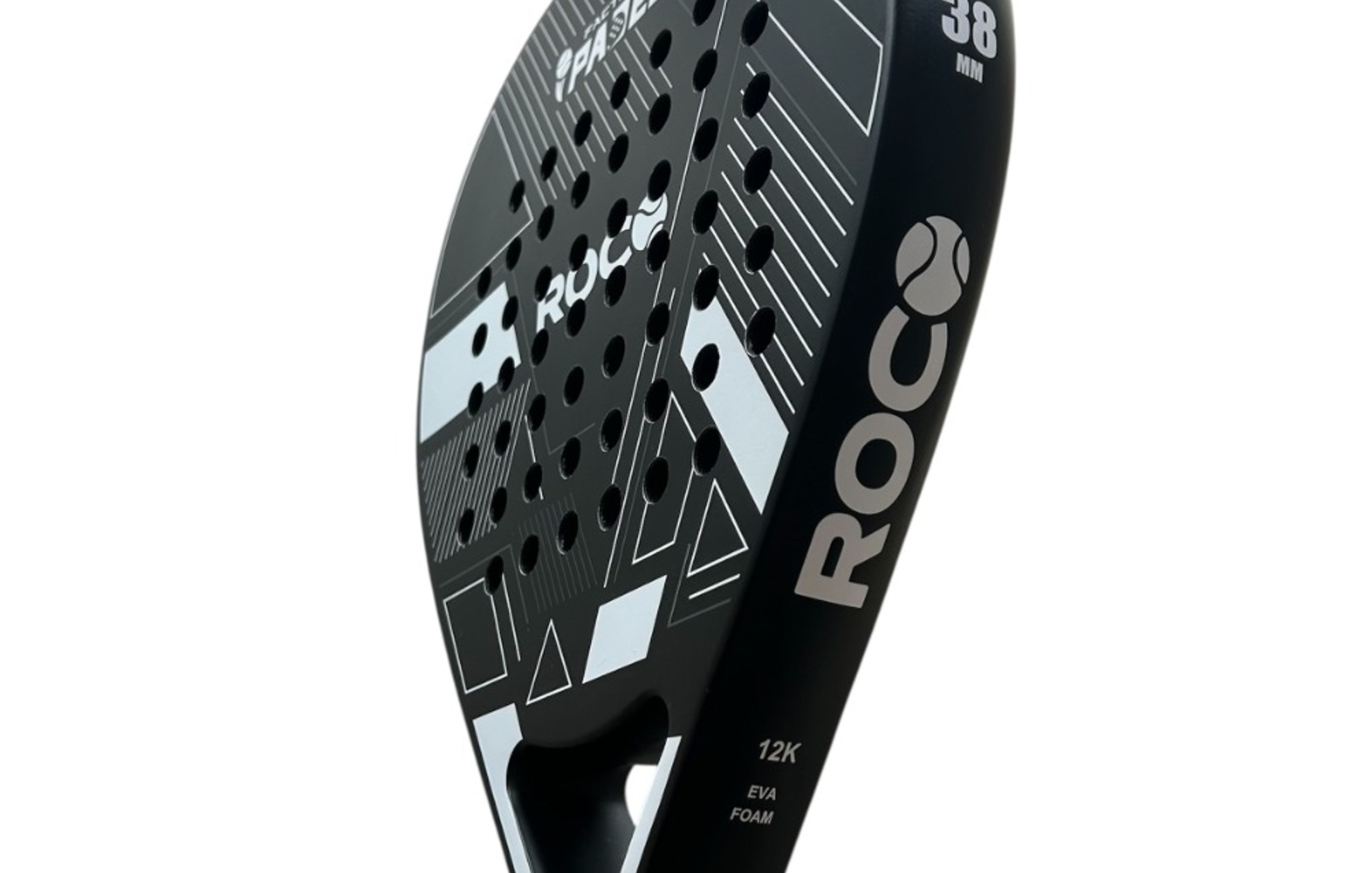 Padelracket - Zwart wit - Roco 