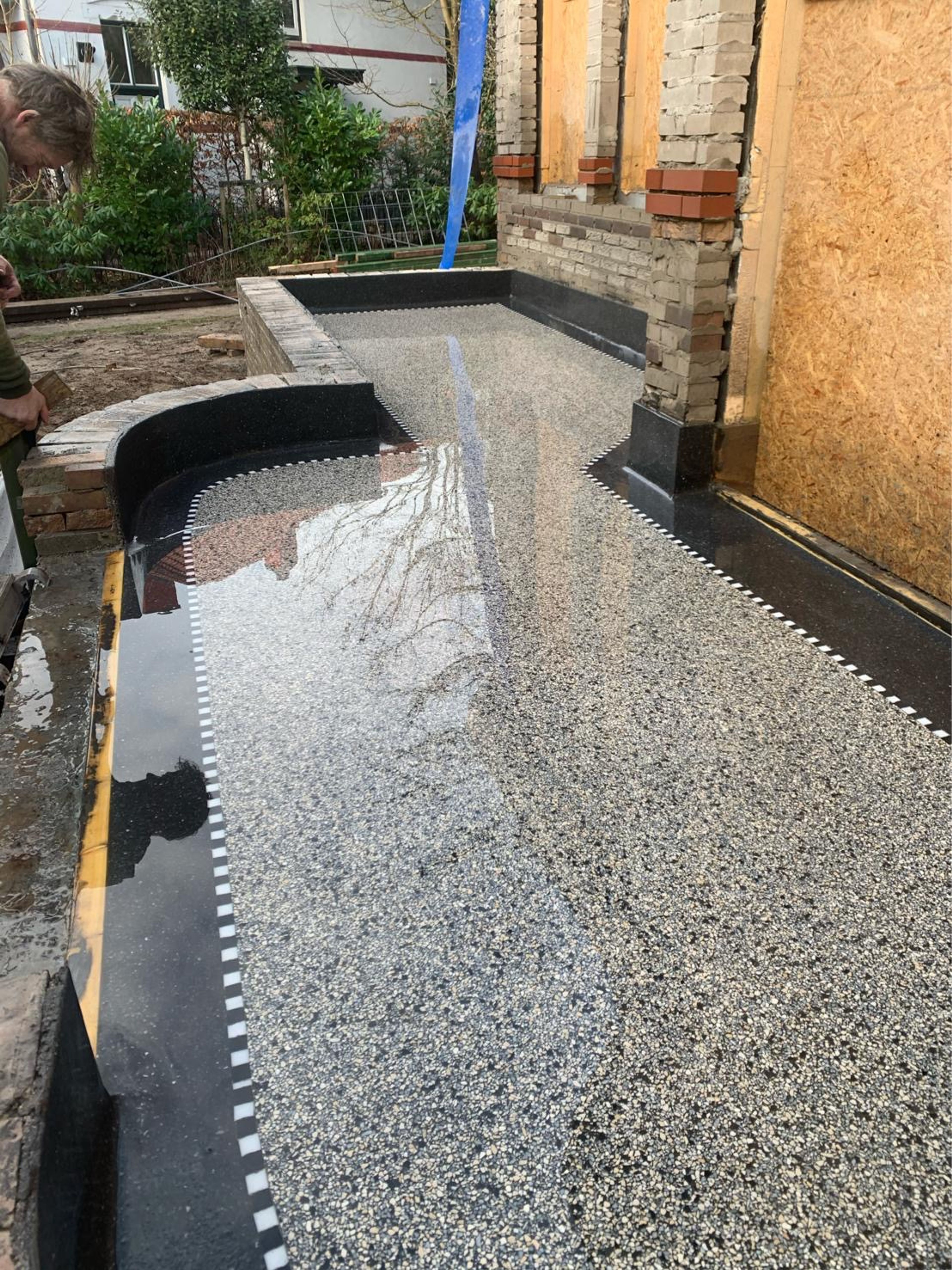 Terrazo vloeren buiten en terras